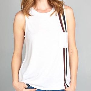 Perished Striped Tank Top